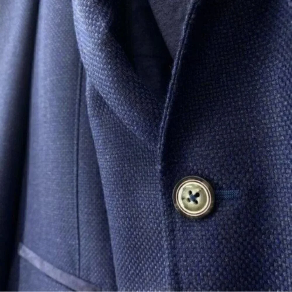 Robert Graham Downhill Sports Coat Blue Wool Blend